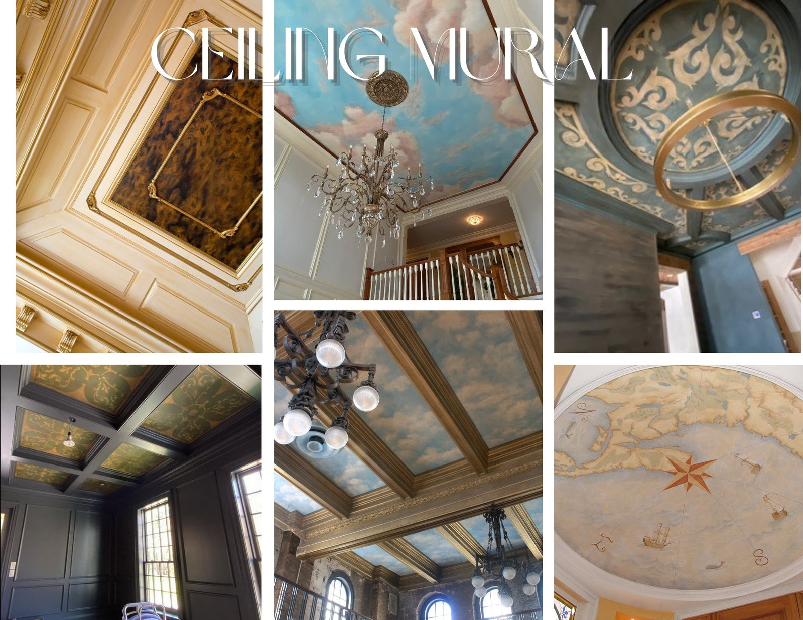Arteriors Ceiling Mural Architecture Finish