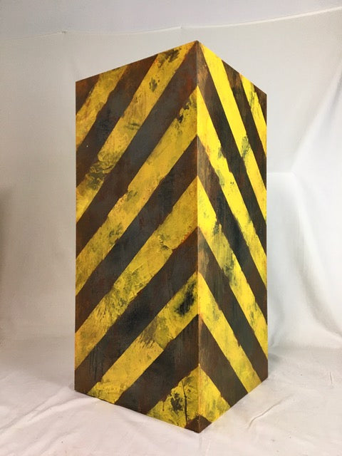 Pedimental- Caution Stripes Painted Finish freeshipping - www.arteriors.net
