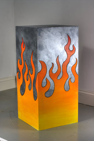 Pedimental- Faux Painted Steel With Iconic Flame Finish freeshipping - www.arteriors.net